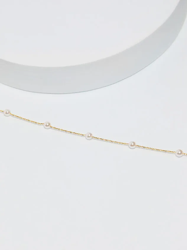 18k Gold Pearl Charm Necklace Pearl Women Altar039d State Necklaces