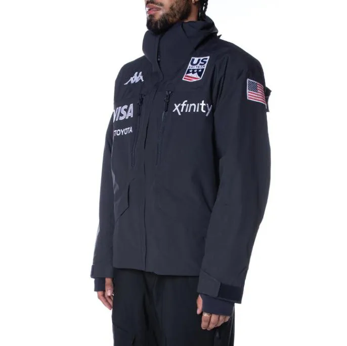2022 6Cento 602T US Ski Jacket 8211 Navy MenWomen Kappa Jackets