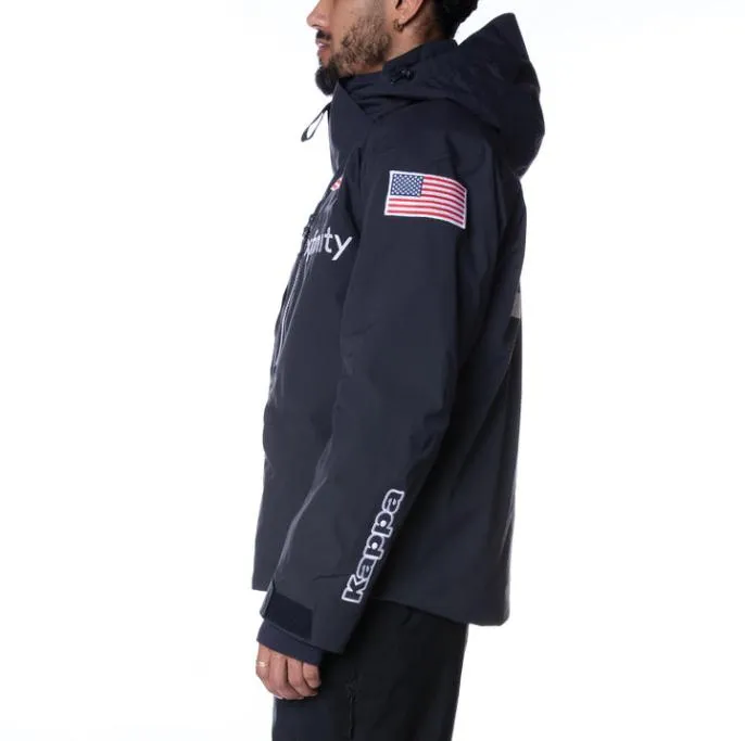 2022 6Cento 602T US Ski Jacket 8211 Navy MenWomen Kappa Jackets