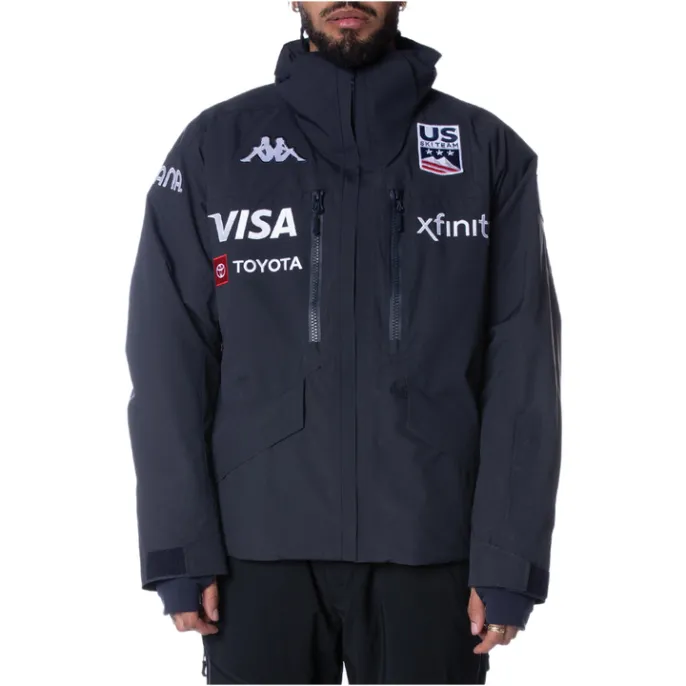 2022 6Cento 602T US Ski Jacket 8211 Navy MenWomen Kappa Jackets
