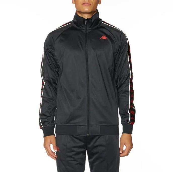 222 Banda Annistonu Track Jacket 8211 Black Black Men Kappa Tracksuits