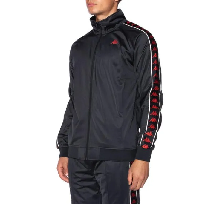 222 Banda Annistonu Track Jacket 8211 Black Black Men Kappa Tracksuits