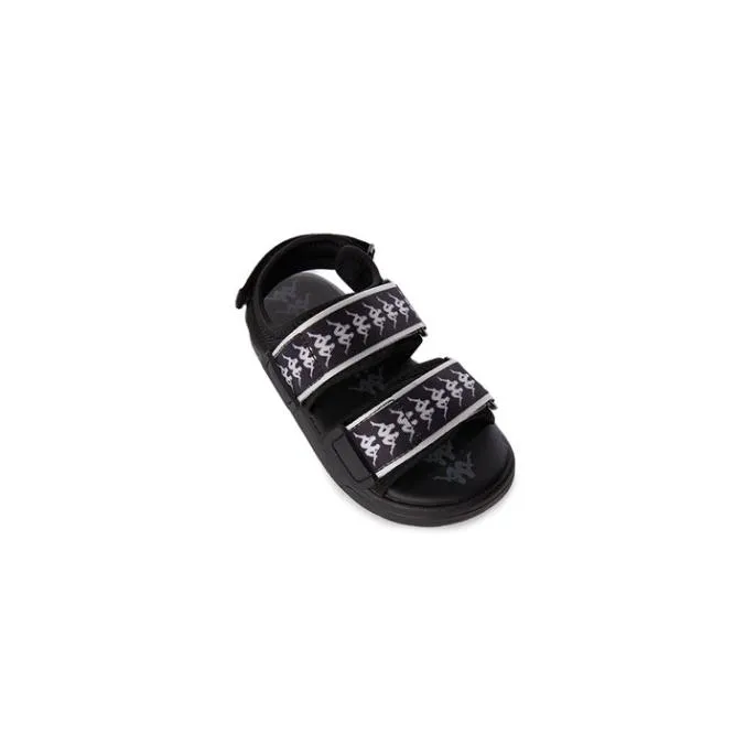 222 Banda Aster 7 Kids Sandals 8211 Black White KidsFootwear Kappa Sandals