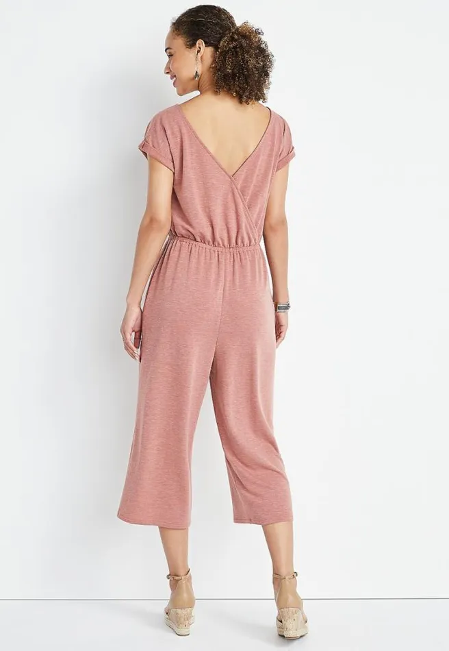 247 Pink French Terry Reversable Jumpsuit Women Maurices Dresses and Jumpsuits