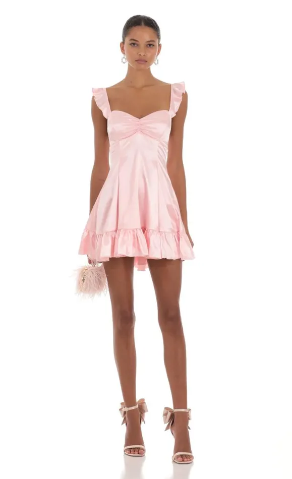 ALine Dress Pink Women LUCY IN THE SKY Mini Dresses