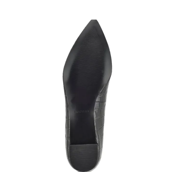 Abay Smoking Flats Black Croco Women Nine West Flats