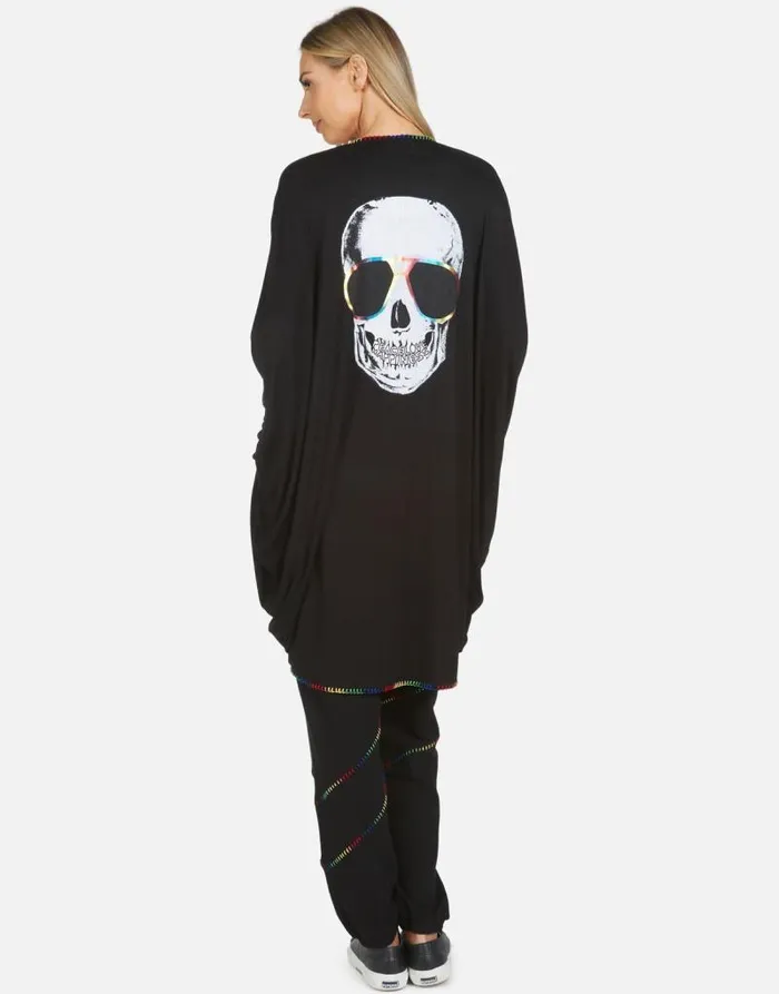 Abra Cool Skull Black Women Lauren Moshi Long Sweatpants