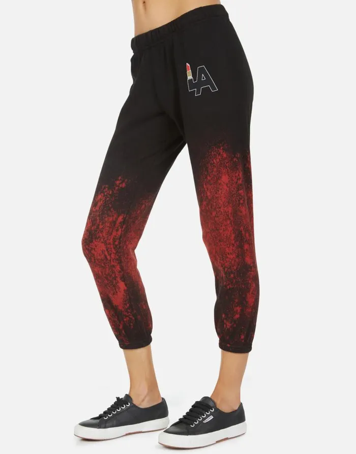 Alana LA Lipstick Lipstick Wash Women Lauren Moshi Crop Sweatpants