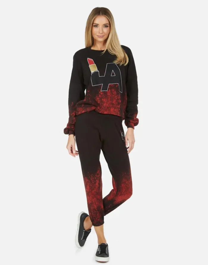 Alana LA Lipstick Lipstick Wash Women Lauren Moshi Crop Sweatpants