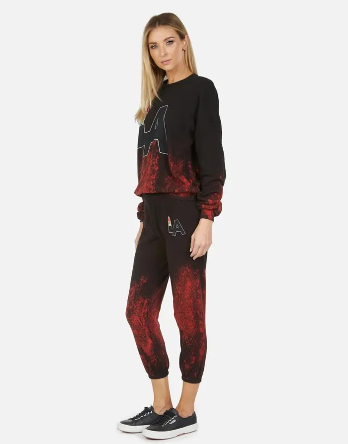 Alana LA Lipstick Lipstick Wash Women Lauren Moshi Crop Sweatpants