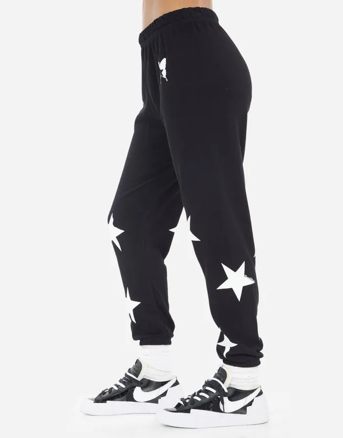 Alana Rock Star Butterfly Black Women Lauren Moshi Crop Sweatpants