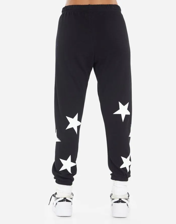 Alana Rock Star Butterfly Black Women Lauren Moshi Crop Sweatpants