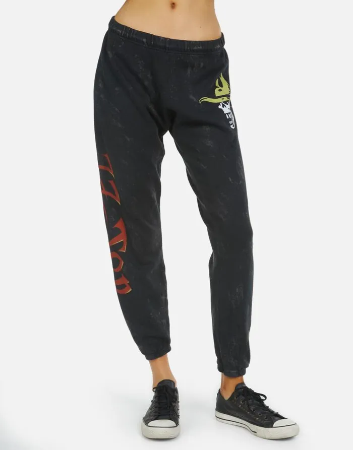 Alana ZZ Top Onyx Women Lauren Moshi Crop Sweatpants