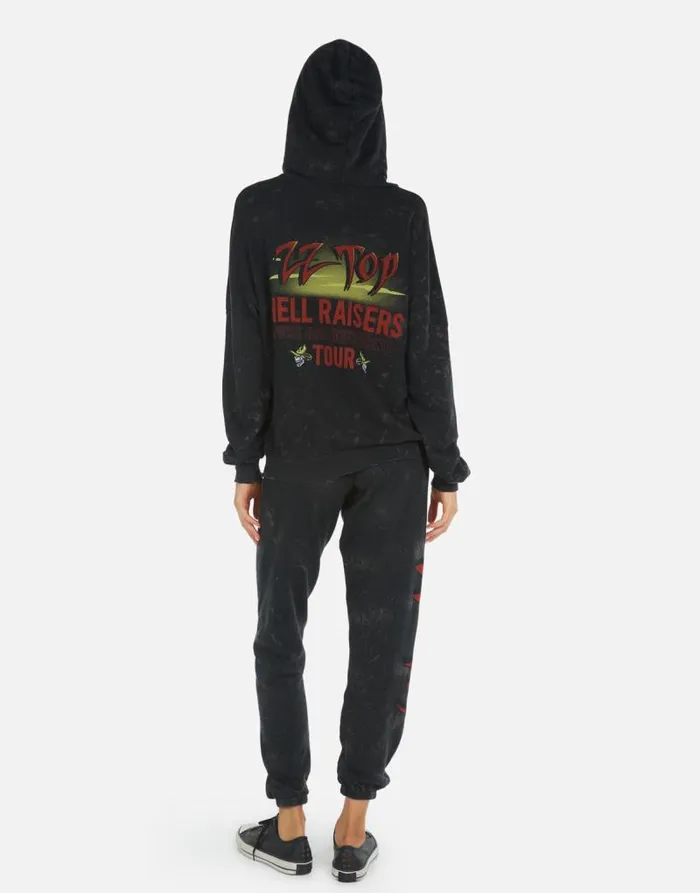 Alana ZZ Top Onyx Women Lauren Moshi Crop Sweatpants