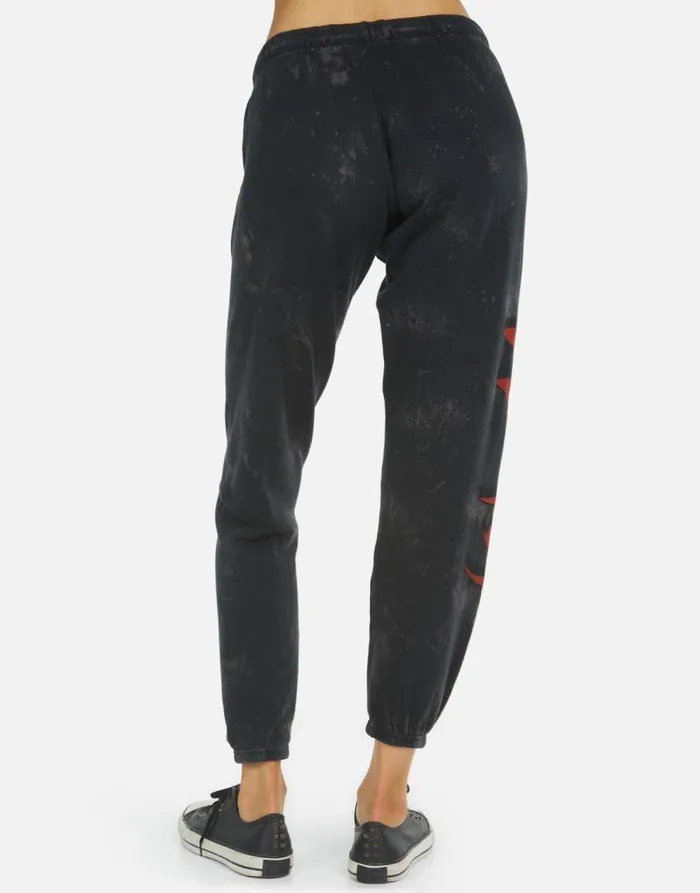Alana ZZ Top Onyx Women Lauren Moshi Crop Sweatpants