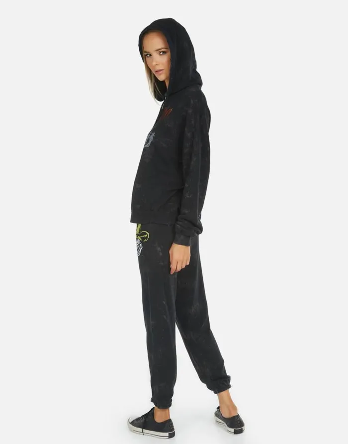 Alana ZZ Top Onyx Women Lauren Moshi Crop Sweatpants