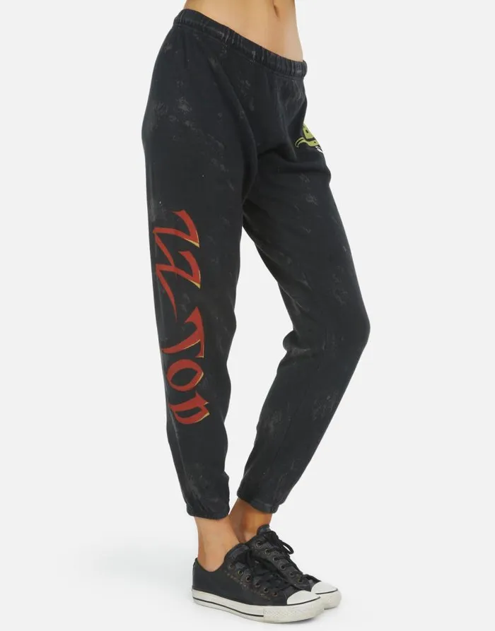 Alana ZZ Top Onyx Women Lauren Moshi Crop Sweatpants