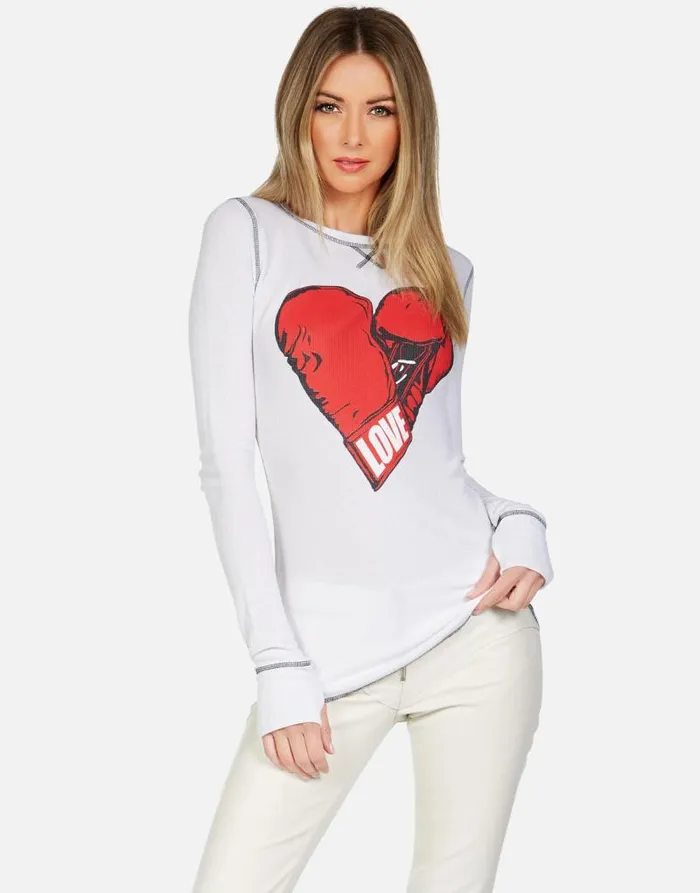Alexis Love Boxing White Women Lauren Moshi Long Sleeve