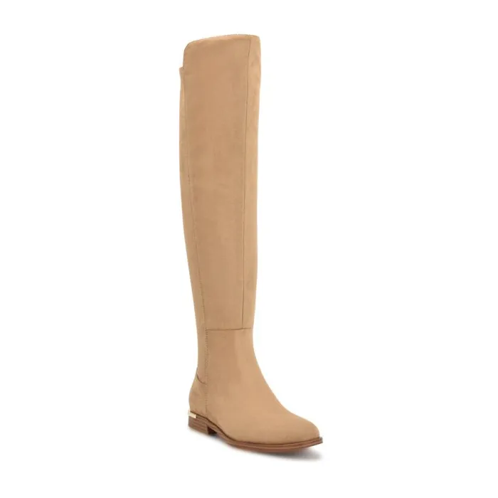 Allair Over The Knee Boots Tan Suede Women Nine West Boots and Booties Allair Over The Knee Boots Tan Suede Women Nine West Boots and Booties