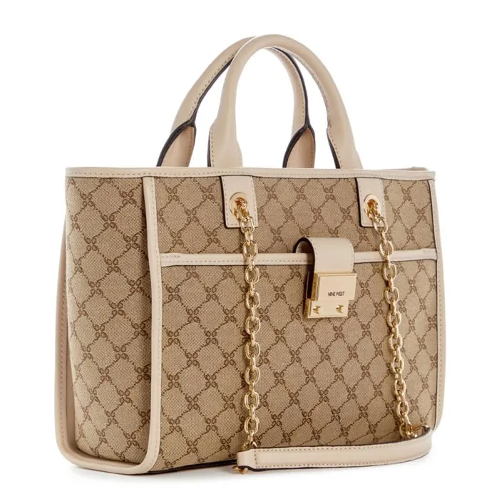 Allington Small Tote Mocha Logobeige Women Nine West Satchels and Shoulder Bags Allington Small Tote Mocha Logobeige Women Nine West Satchels and Shoulder Bags
