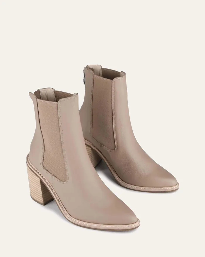 ANKLE BOOTS Luxe high ankle boots taupe leather jomercer Women ANKLE BOOTS Luxe high ankle boots taupe leather jomercer Women