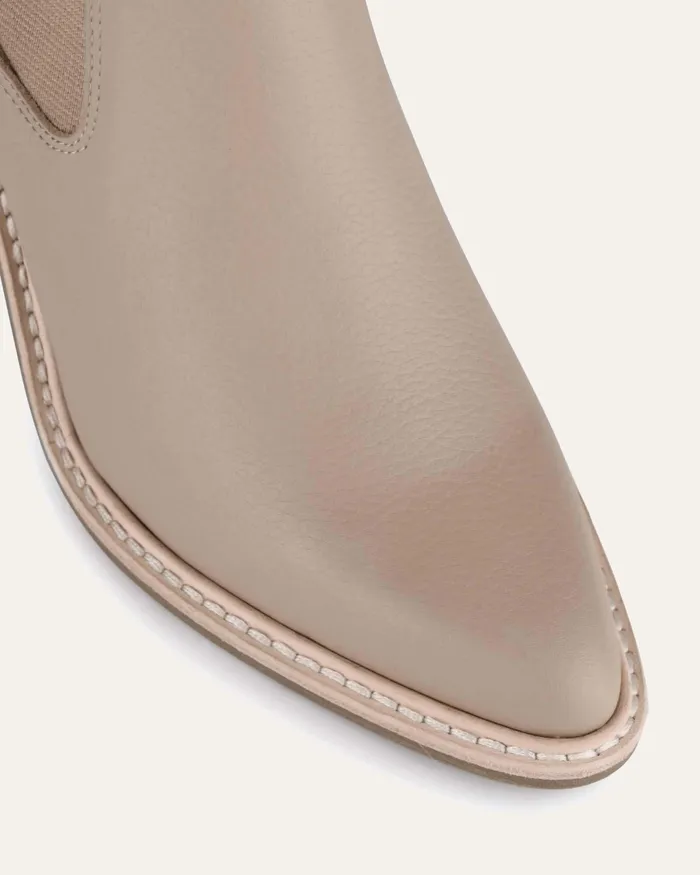 ANKLE BOOTS Luxe high ankle boots taupe leather jomercer Women ANKLE BOOTS Luxe high ankle boots taupe leather jomercer Women