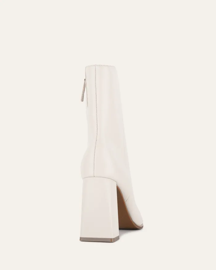 ANKLE BOOTS Tatiana high ankle boots off white leather jomercer Women