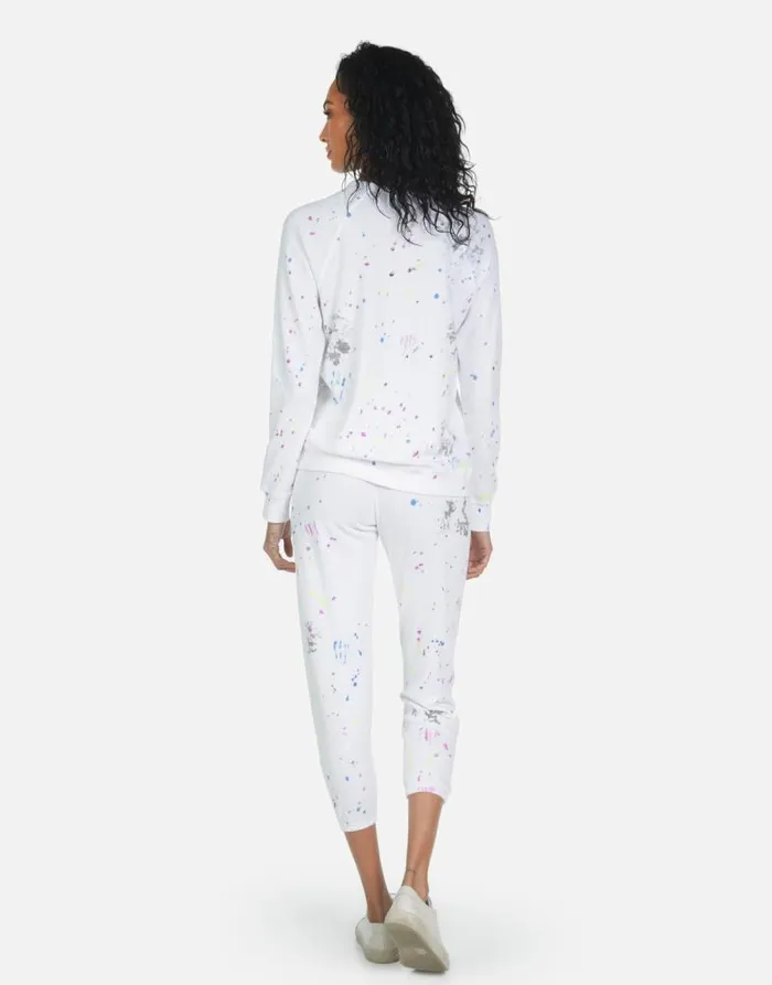 Annabelle Peace Teddy Punk Stain Women Lauren Moshi Crop Sweatpants