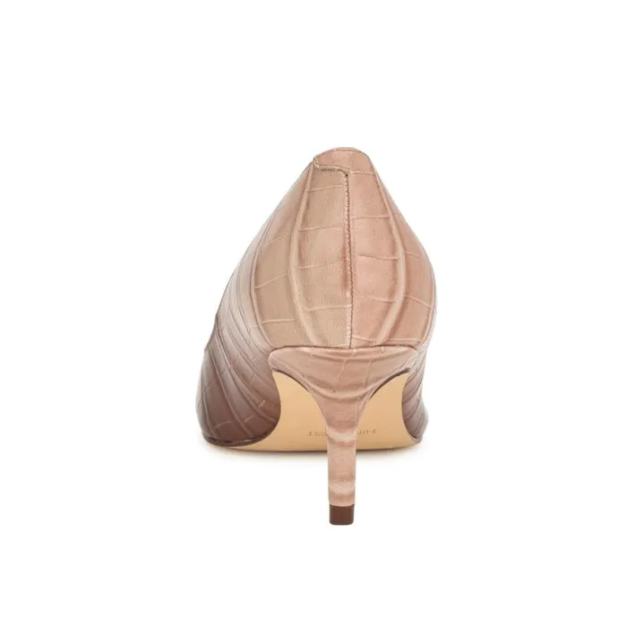 Arlene Pointy Toe Pumps Nude Ombre Croco Women Nine West Heels