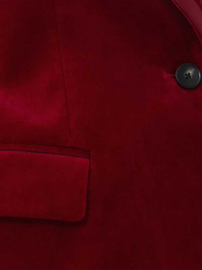 Ashby Velvet Blazer Red Women Jigsaw Party