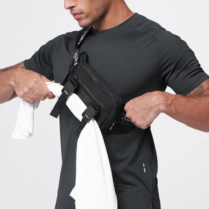 ASRV Bags Men Waterproof Cordura Small Crossbody Bag Black