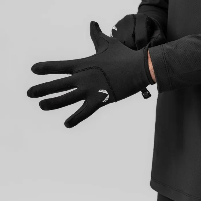 ASRV Gloves and Sleeves Men Aeroheat Lightweight Gloves Black wings