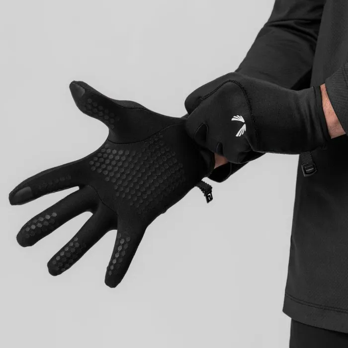 ASRV Gloves and Sleeves Men Aeroheat Lightweight Gloves Black wings