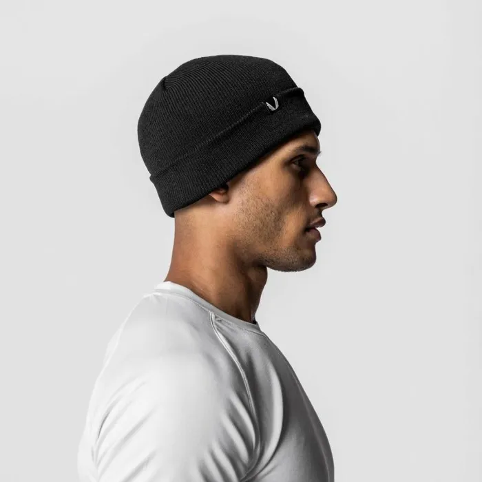 ASRV Hats and Headwear Men Essential Beanie Black