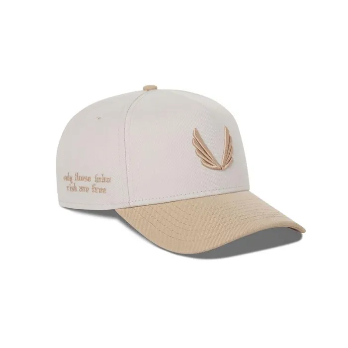 ASRV Hats and Headwear Men New Era 9Forty AFrame Hat Stonebeige Two Tone