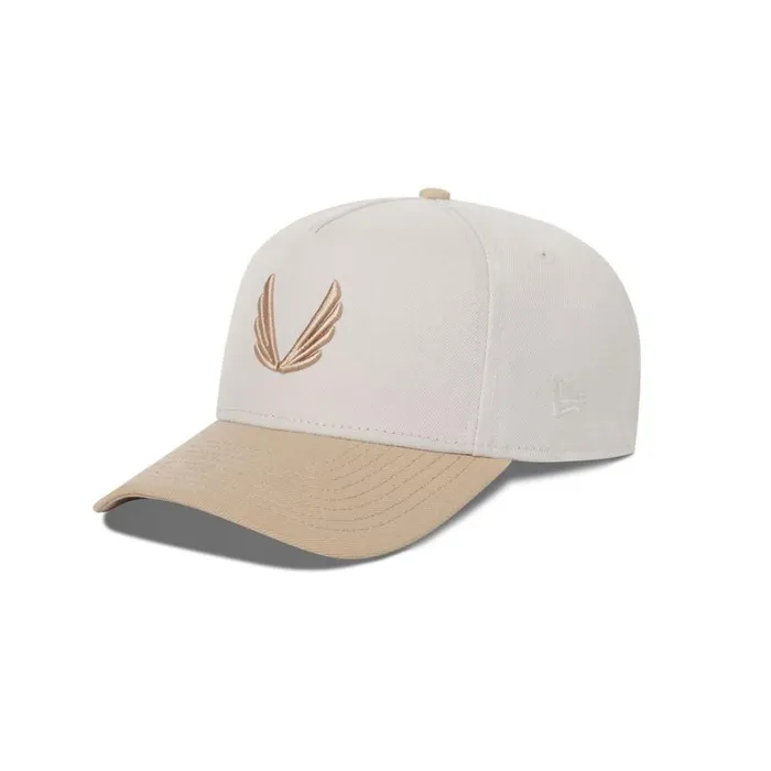 ASRV Hats and Headwear Men New Era 9Forty AFrame Hat Stonebeige Two Tone