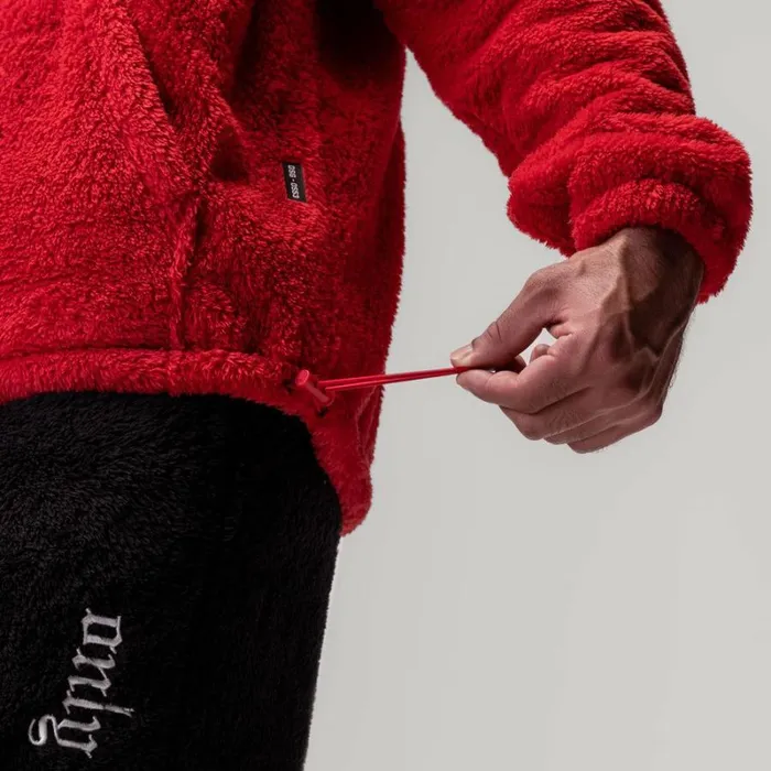 ASRV Hoodies and Sweatshirts Men Sherpa Recovery Hoodie Akira Redwhite