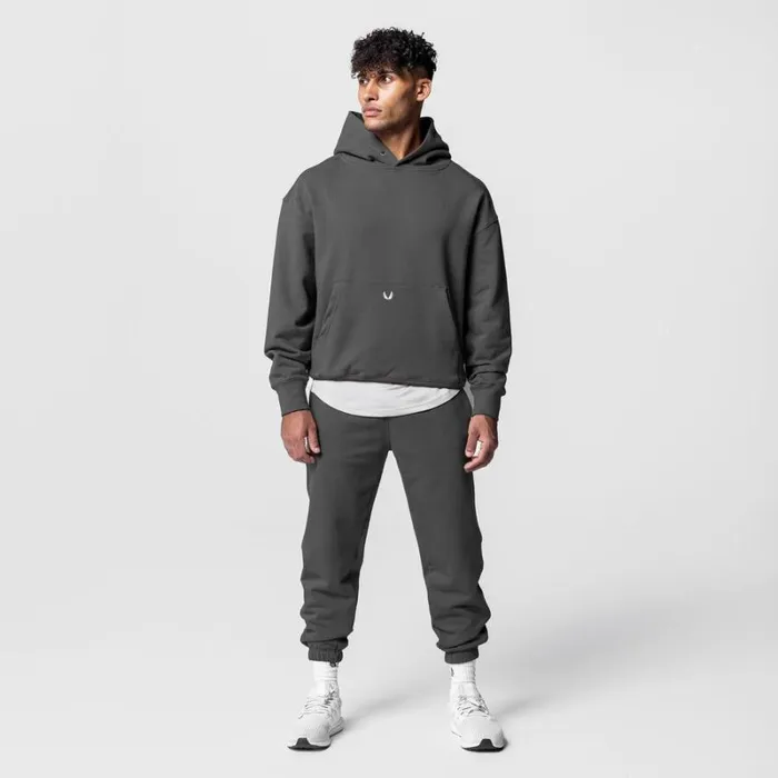 ASRV Hoodies and Sweatshirts Men TechTerry Hoodie Space Grey