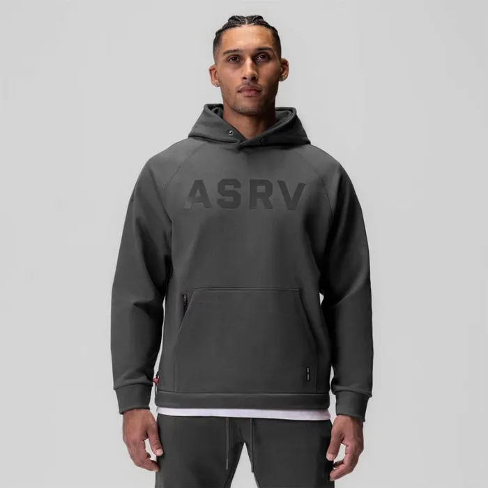 ASRV Hoodies and Sweatshirts Men TechTerry WeatherReady Training Hoodie Space Grey 034asrv034