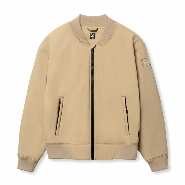 ASRV Jackets and Outerwear Men Ripstop Insulated Bomber Jacket Khaki