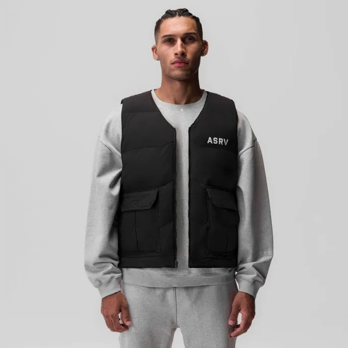 ASRV Jackets and Outerwear Men Ripstop Insulated Puffer Gilet Black