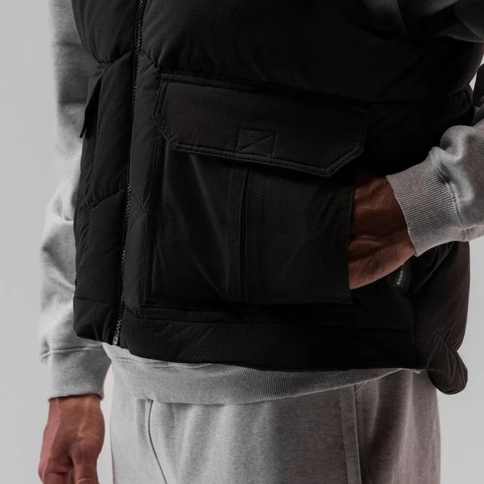ASRV Jackets and Outerwear Men Ripstop Insulated Puffer Gilet Black