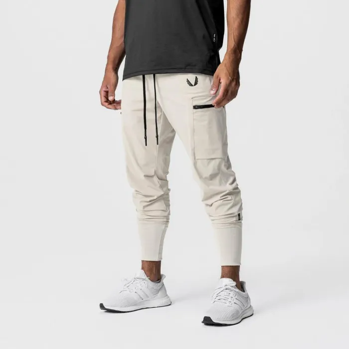 ASRV Joggers and Pants Men TetraLite Inlay Pocket High Rib Jogger Sand Smoke