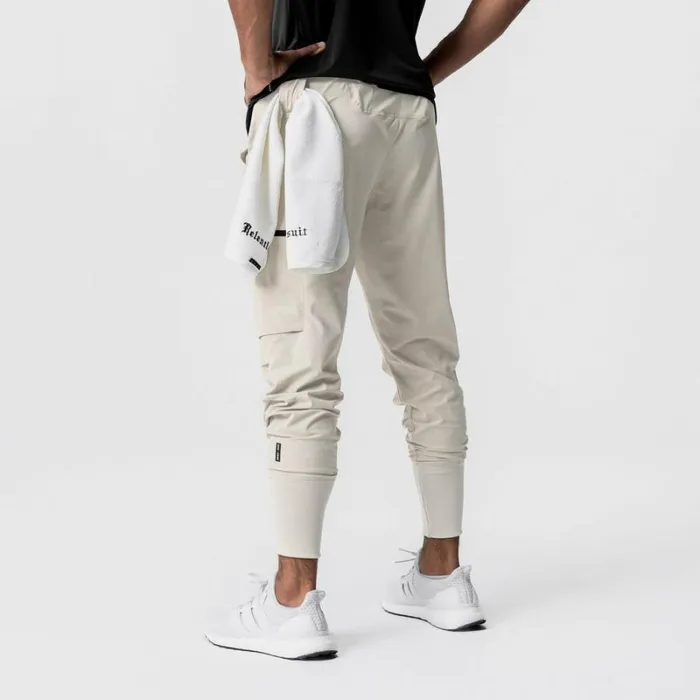 ASRV Joggers and Pants Men TetraLite Inlay Pocket High Rib Jogger Sand Smoke