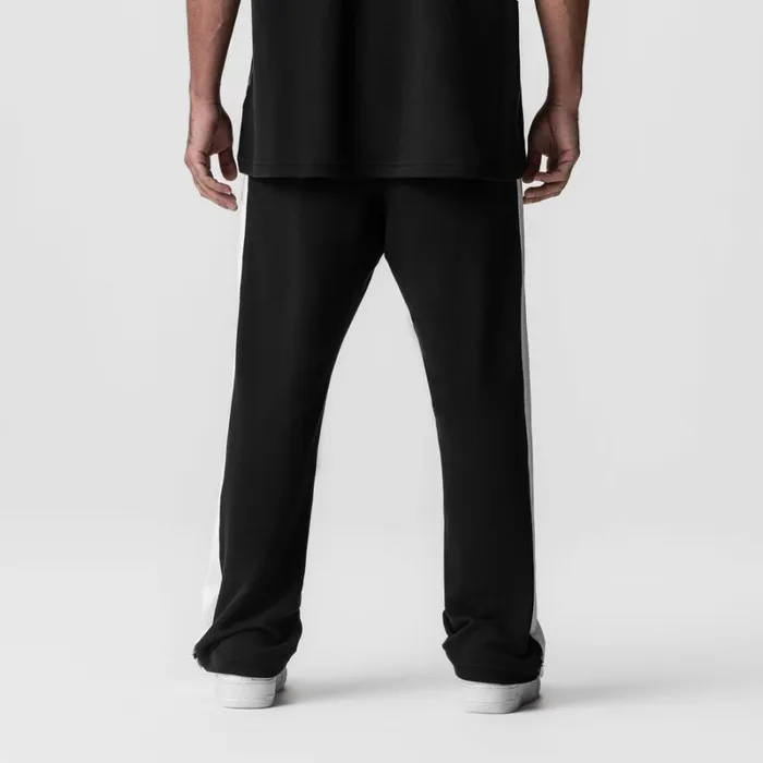 ASRV Joggers and Pants Men Waffle Knit Relaxed Sweatpant Blackwhite