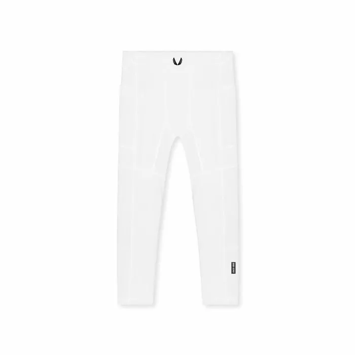 ASRV Leggings Men WarpFlexx Side Pocket 34Length Legging White