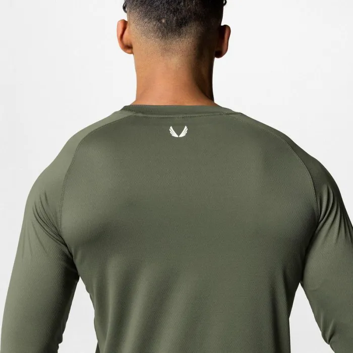 ASRV Long Sleeves Men SilverLite 20 Established Long Sleeve Dark Olive
