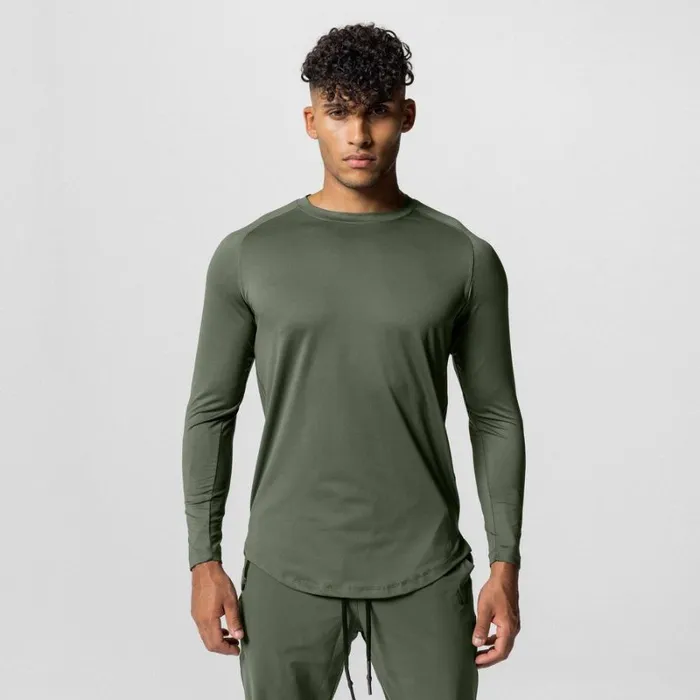ASRV Long Sleeves Men SilverLite 20 Established Long Sleeve Olive