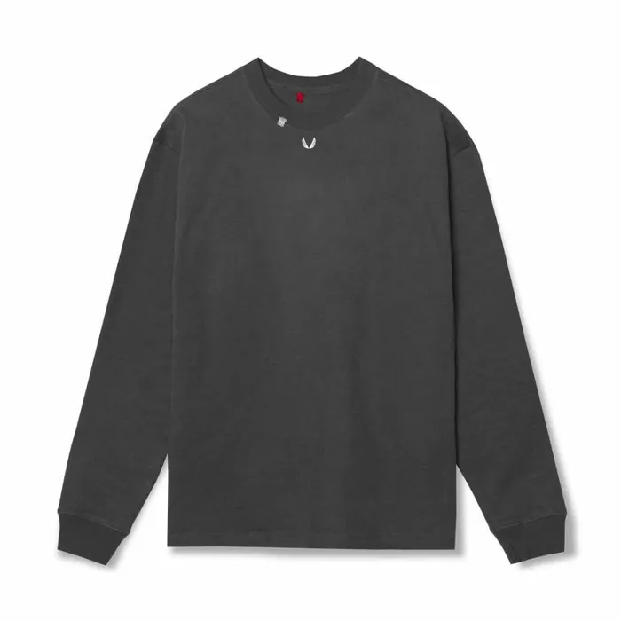 ASRV Long Sleeves Men Tech Essential Relaxed Long Sleeve Space Greywhite 034otwr034