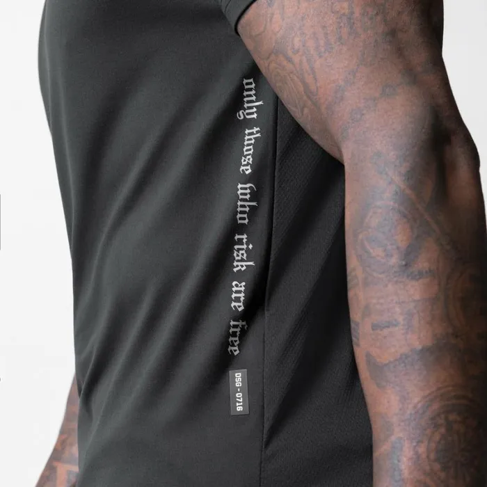 ASRV Short Sleeves Men Core Mesh Established Tee Black